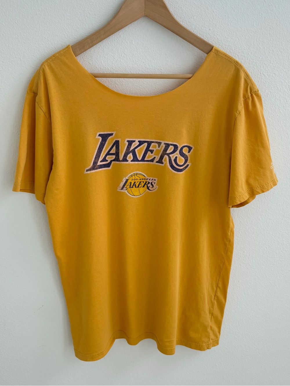 Los Angeles Lakers Adidas off the shoulder Tee